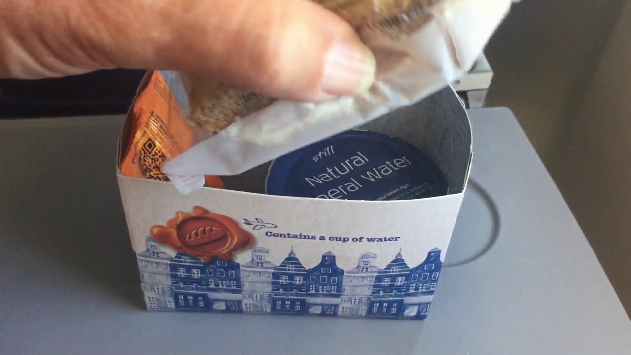 KLM Europe short haul less than a hour economy class meal