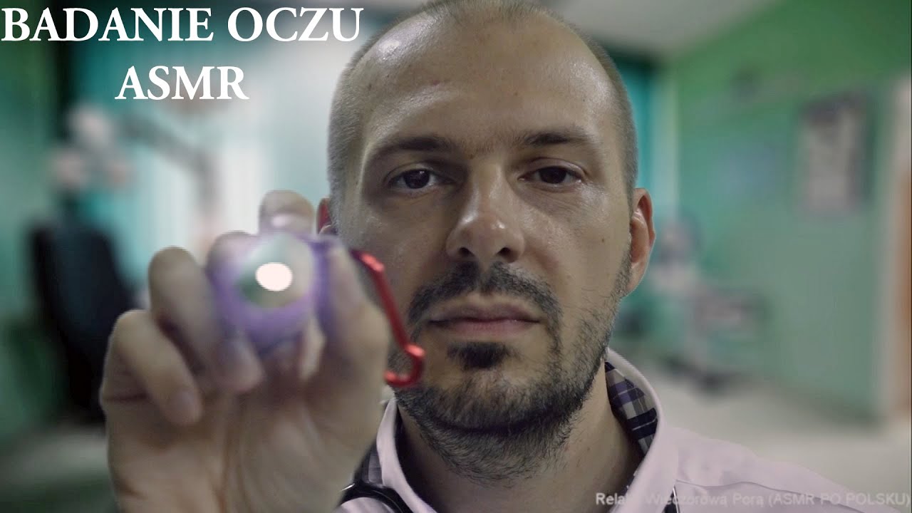 ASMR Badanie Oczu / Odgrywanie Roli - Relaks Wieczorową Porą