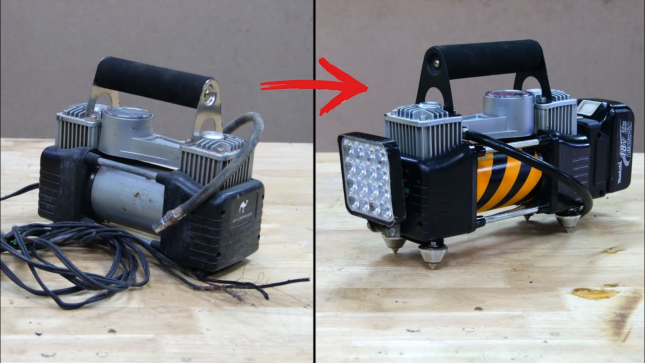Cord to Cordless Air Compressor Conversion