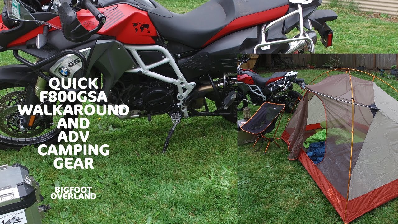 Quick F800GSA and ADV walkaround setup when I camp