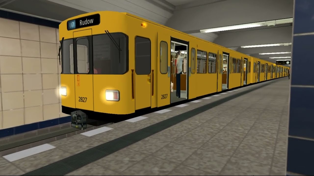TRS 2004 U Bahn Berlin U7 F87 2826 in den 2000er Jahren