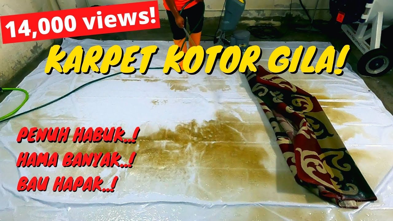 Cuci Karpet Kotor GILA B**I Sampai Bersih | Cleaning Team KL | Carpet Cleaning