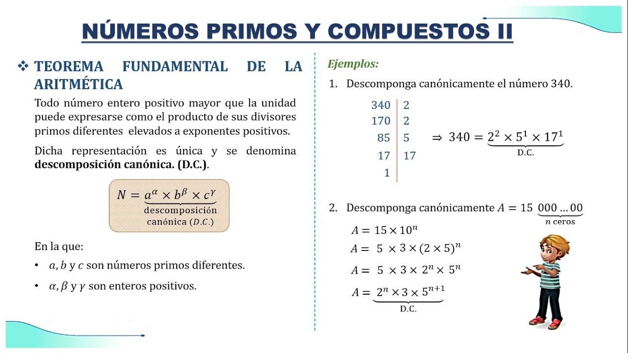 NÚMEROS PRIMOS Y COMPUESTOS II ANUAL SAN MARCOS