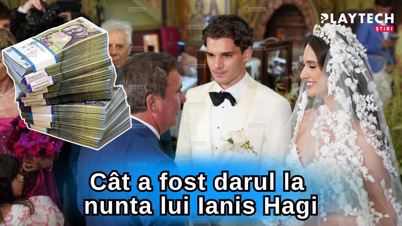 Cât s-a dat darul la nunta lui Ianis Hagi. Fotbalistul nu s-a uitat la bani în ziua evenimentului
