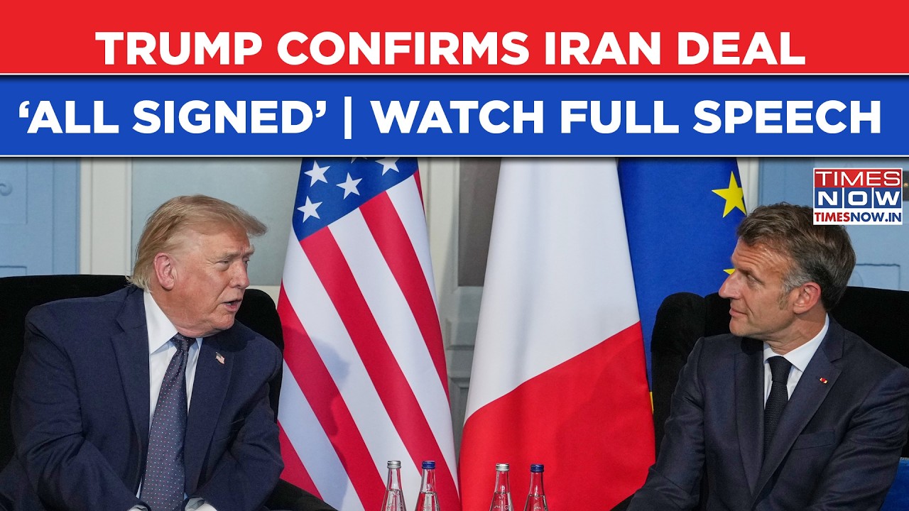 Trump Confirms Iran Deal &lsquo;All Signed&rsquo;, Hormuz &lsquo;Partially Opened&rsquo;| Watch Full Speech At G7