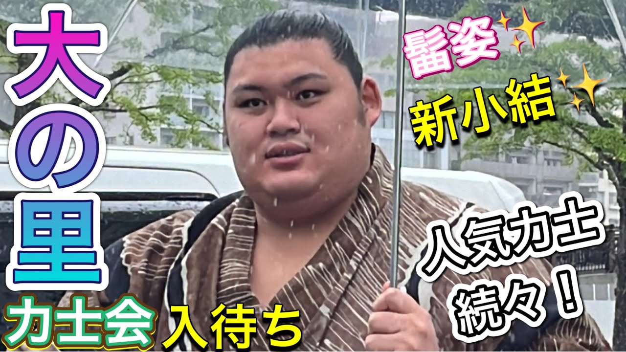 【力士会】入待ち - 大の里 伯桜鵬 白熊 錦富士 一山本 欧翔馬 王鵬 北勝富士 ほか 2024/5/1 [令和6年5月場所］