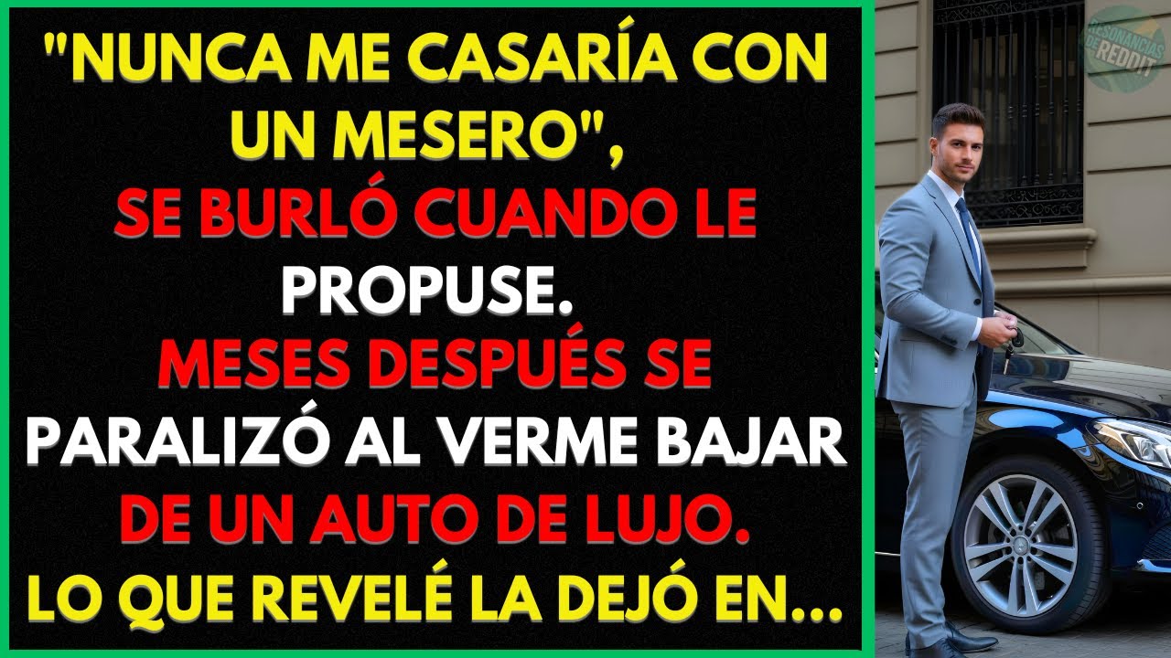 Le Pedí Matrimonio. Se Burló: “¿Eres Mi Nivel?” Meses Después Me Vio Bajar De Mi Auto De Lujo Y...