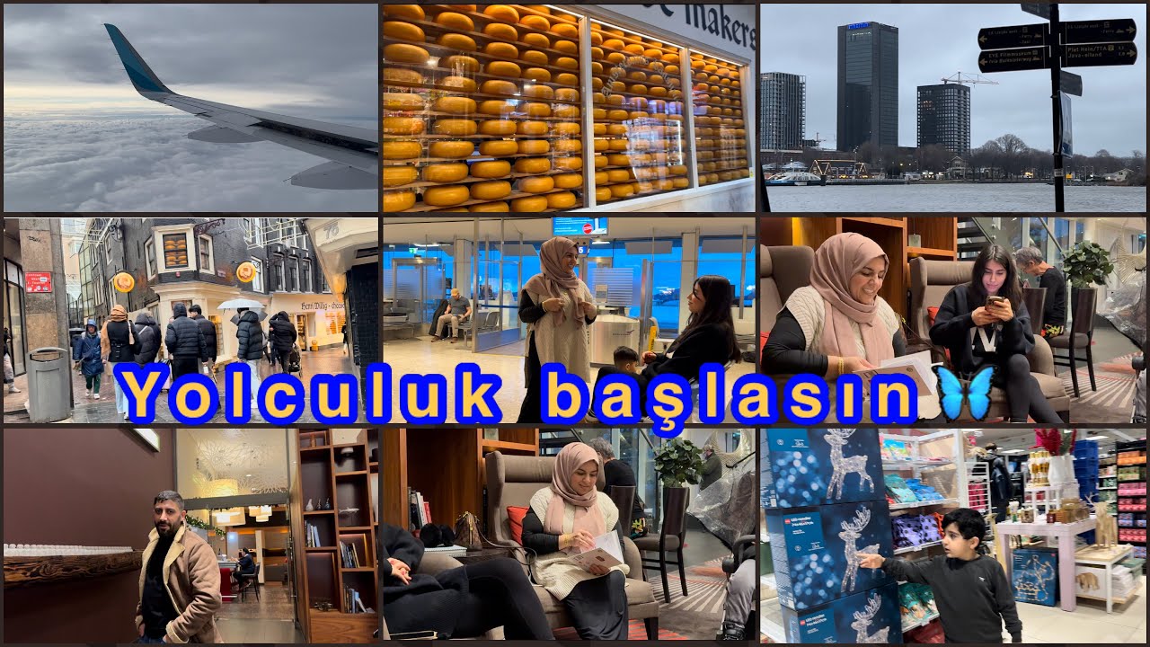 Amsterdam’a yolculuk başlasın/ilk gün şaşkın ördek gibi dolandık sokaklarda😂maalesef hava bozuk..