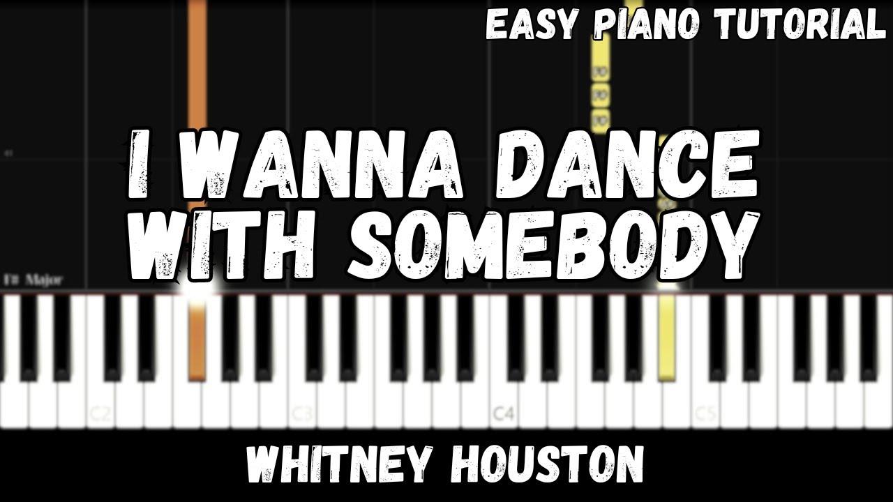 Whitney Houston - I Wanna Dance With Somebody (Easy Piano Tutorial)