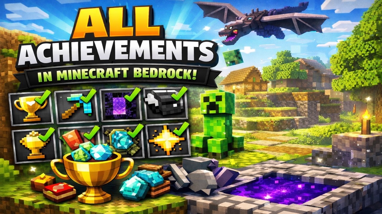 ALL ACHIEVMENTS IN DER MINECRAFT BEDROCK VERSION #001