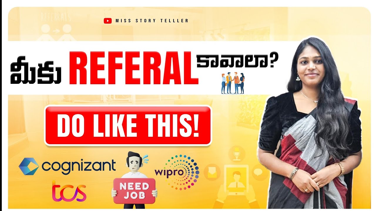 IT Companyలో Referral కావాలా? Do Like this | Cognizant | TCS | Wipro | HCL 