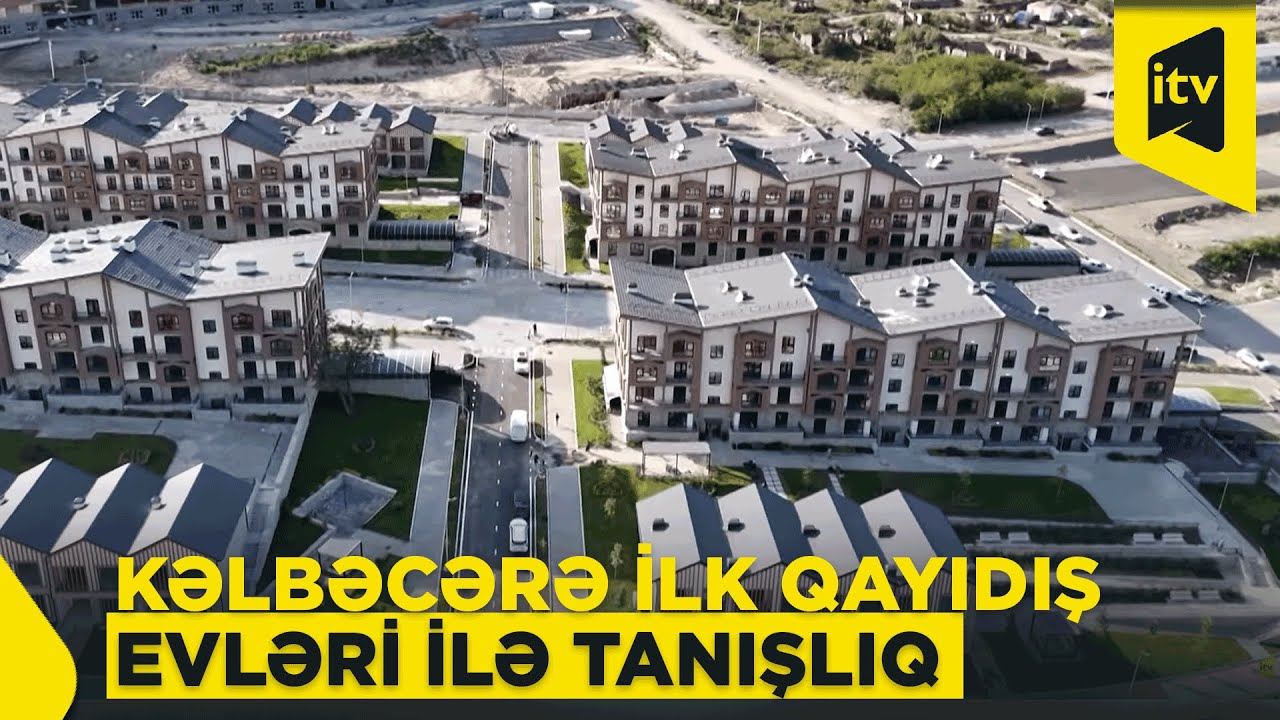 İlham Əliyev Kəlbəcərdə fərdi və çoxmərtəbəli evlərdə yaradılan şəraitlə tanış olub