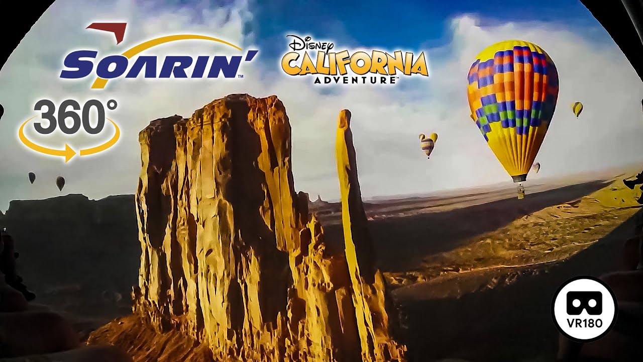 VR 180 Soarin' Around the World On Ride  POV Disney California Adventure 2024 08 09