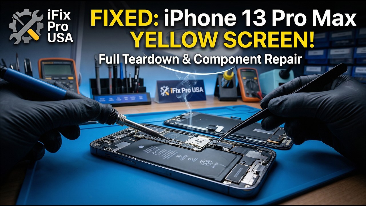 iPhone 13 Pro Max Yellow Screen Fix &ndash; Full Board-Level Repair | iFix Pro USA