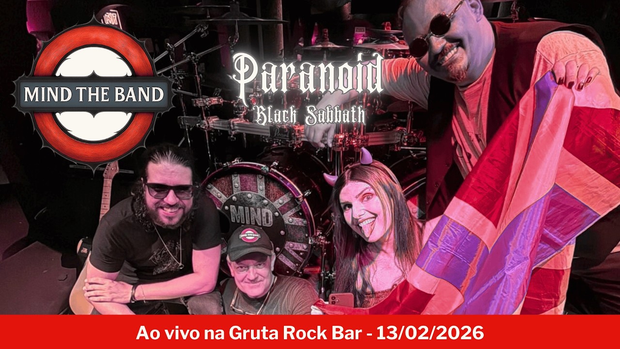 Paranoid (Black Sabbath) - Cover ao vivo | MIND THE BAND (Gruta Rock Bar, 13/02/2026)