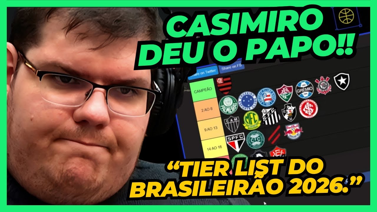 CASIMIRO LISTOU QUEM VAI SER CAMPEÃO E REBAIXADO NO BRASILEIRA 2026!!!