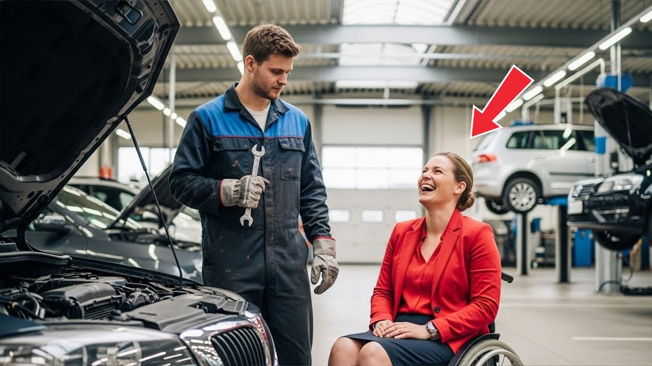 „ICH BRINGE SIE WIEDER ZUM GEHEN“, SAGTE DER MECHANIKER – DIE MILLIONÄRIN LACHTE…DANN HIELT SIE INNE