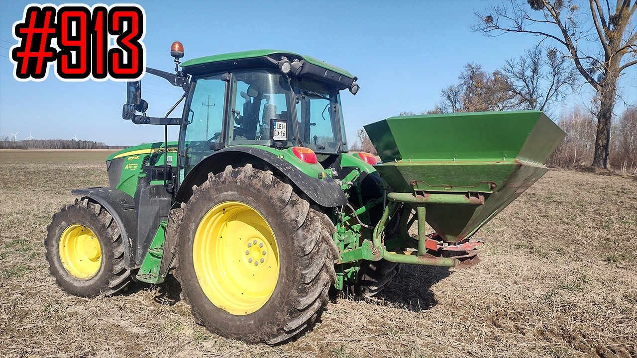 Założyłem nadstawkę do rozsiewacza, wsypałem tonę nawozu do Amazone ZA-F 603 #913