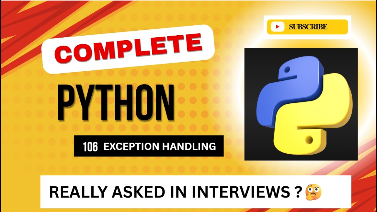 Python Exception Handling | Most Popular Concept