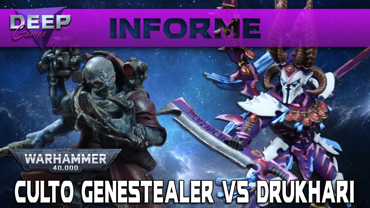 CULTO GENESTEALER vs DRUKHARI | Informe de Batalla Warhammer 40.000