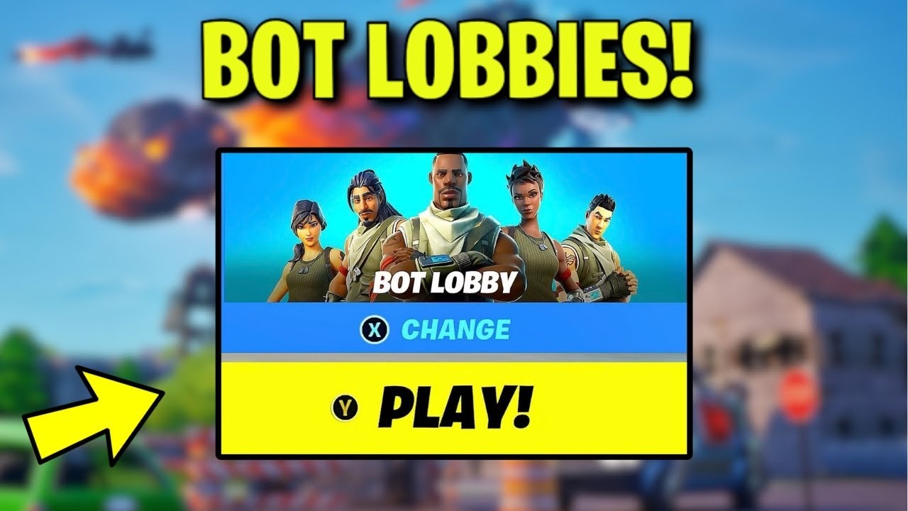 How to GET BOT LOBBIES in FORTNITE CHAPTER 1 SEASON X OG! (Easy Tutorial for Bot Lobby Method)