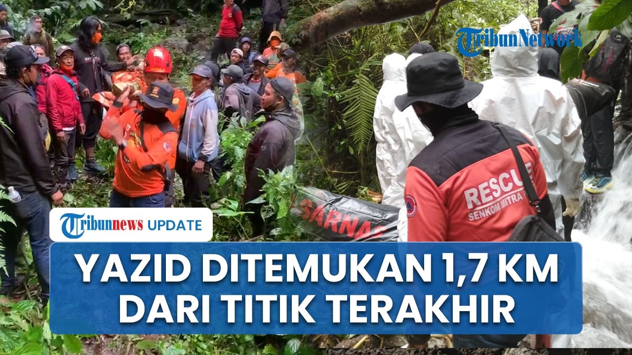 Yazid Ditemukan 1,7 Km dari Titik Terakhir Terlihat, Kondisi Tertahan Kayu Terurup Pohon Pisang