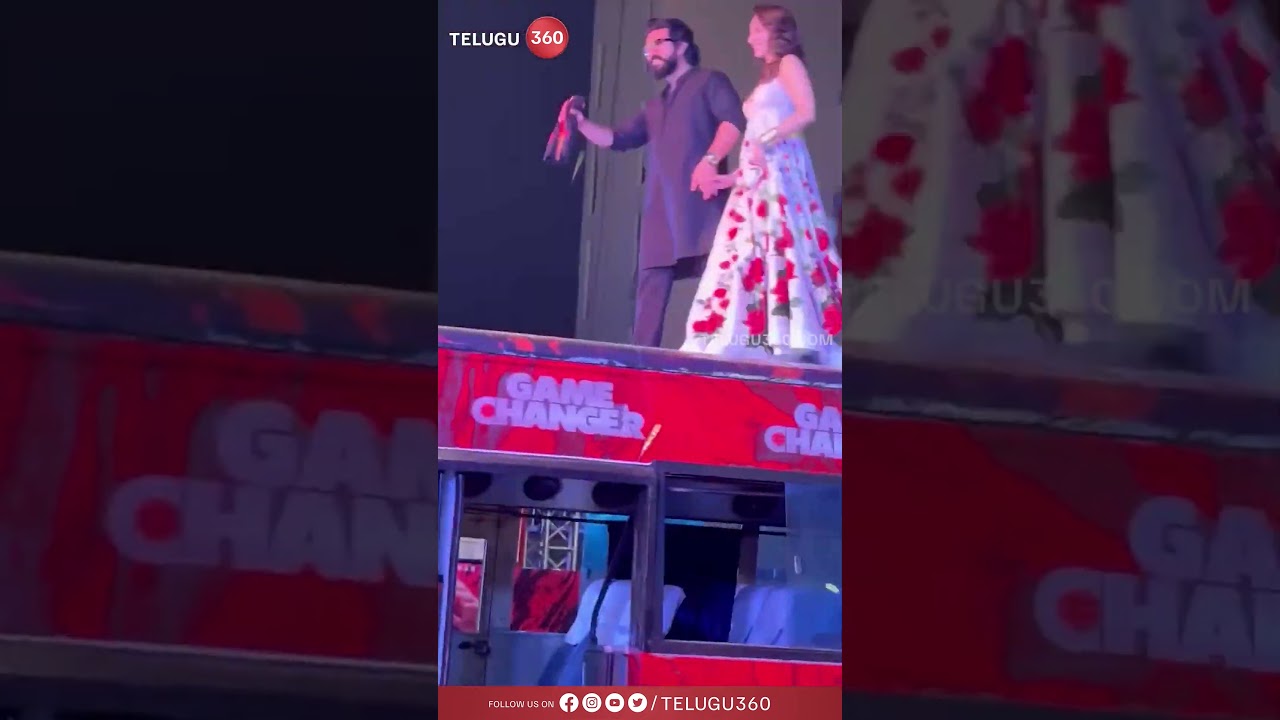 first time at #Lucknow as #RamCharan and #kiaraadvani unveils the #GameChangerTeaser #Telugu360