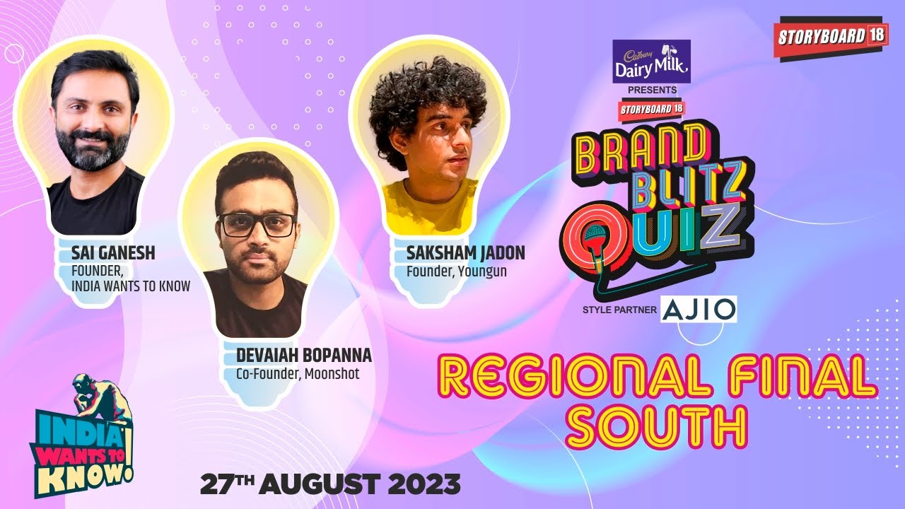 Brand Blitz Quiz | Regional Final (South Zone) ft. Devaiah Bopanna & Saksham Jadon