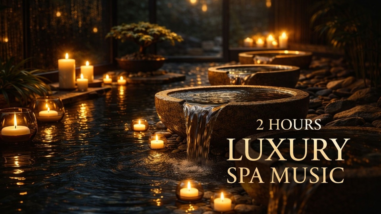 2 Hours of Deep Spa Relaxation 🌿 Water Sounds & Healing Music
