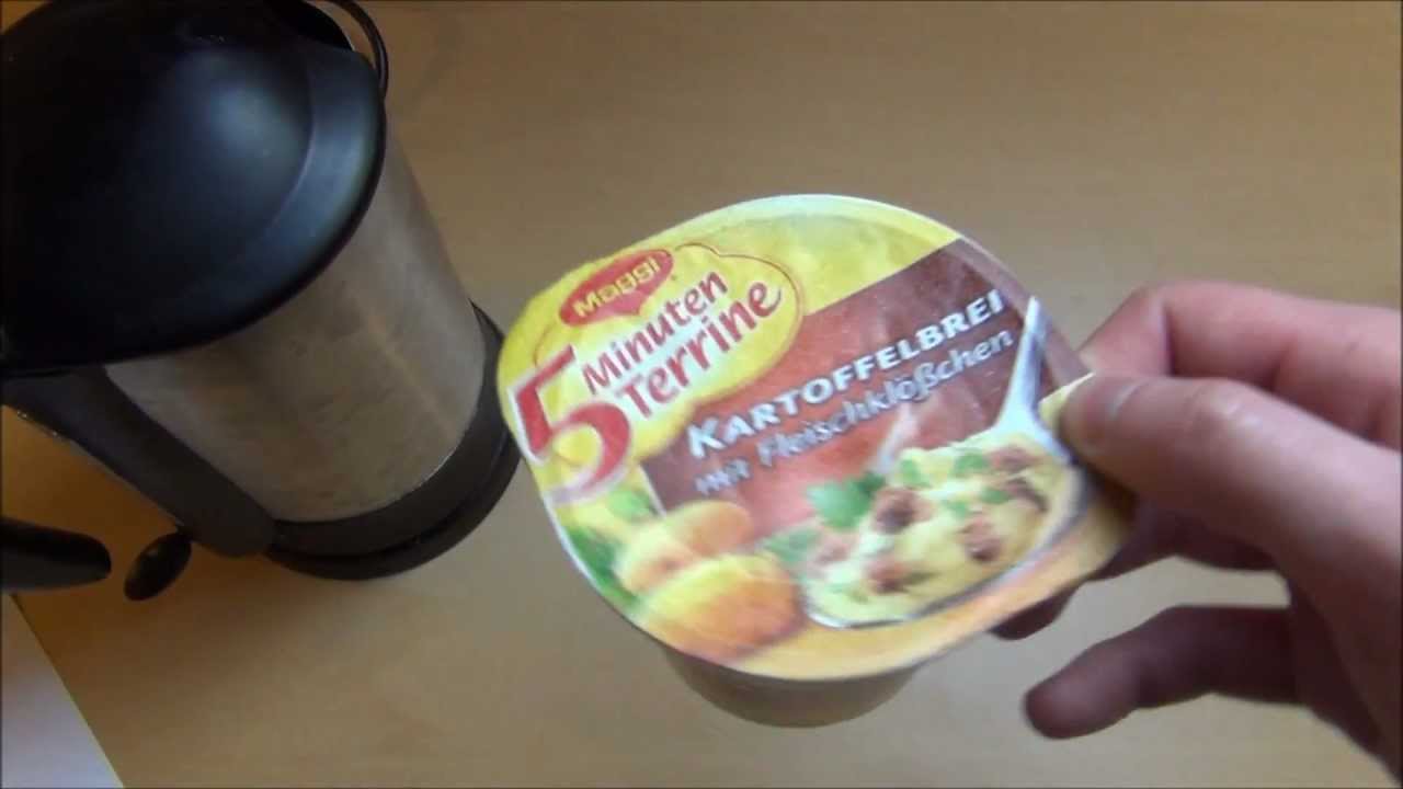 Kartoffelbrei mit Fleischklößchen Maggi 5 Minuten Terrine