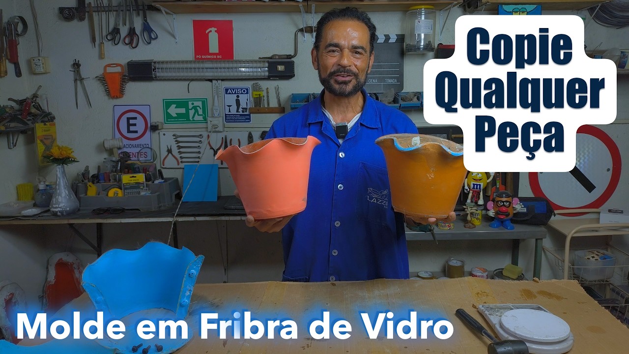 COMO COPIAR QUALQUER PEÇA! Molde de Fibra de Vidro (Passo a Passo Profissional)