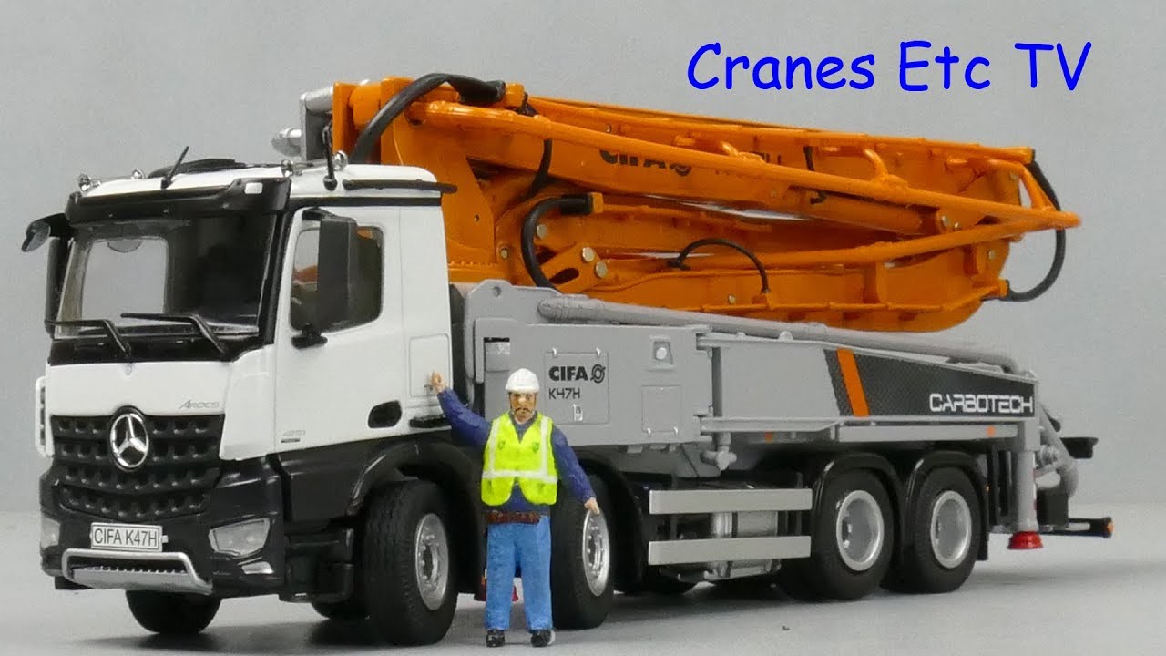 NZG CIFA K47H Concrete Pump by Cranes Etc TV