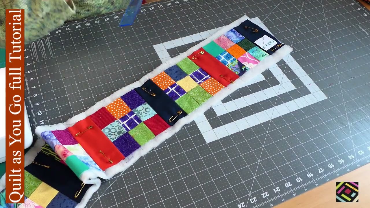 #14 Handmade Patchwork Idea from scrap fabric🧵nine patch #Quilt-As-You-Go -
