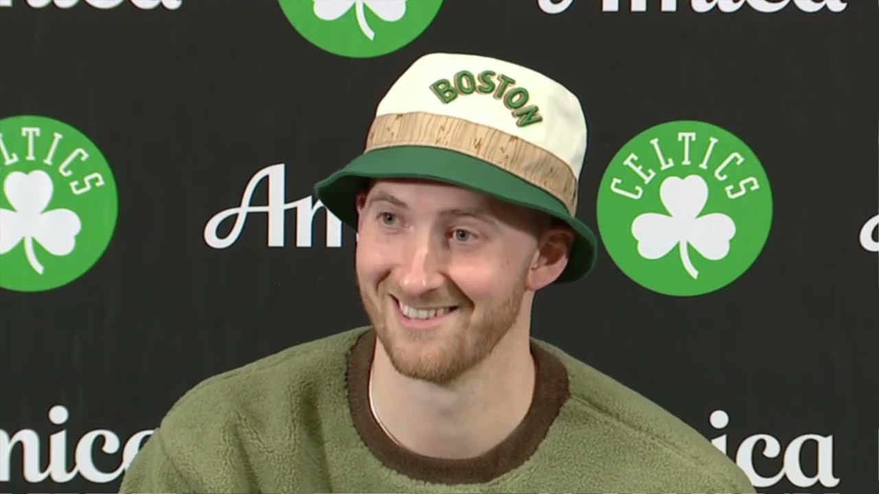 Sam Hauser PostGame Interview | Indiana Pacers vs Boston Celtics