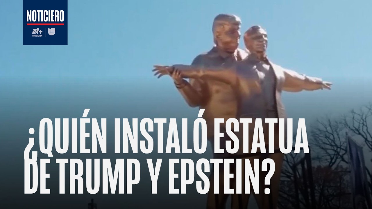 Autoridades de D.C. actúan rápido contra la polémica estatua de Trump y Epstein