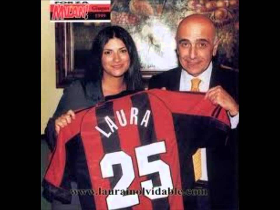 Laura Pausini canta Inno Milan !!! اغنية رائعة لنشيد الميلان