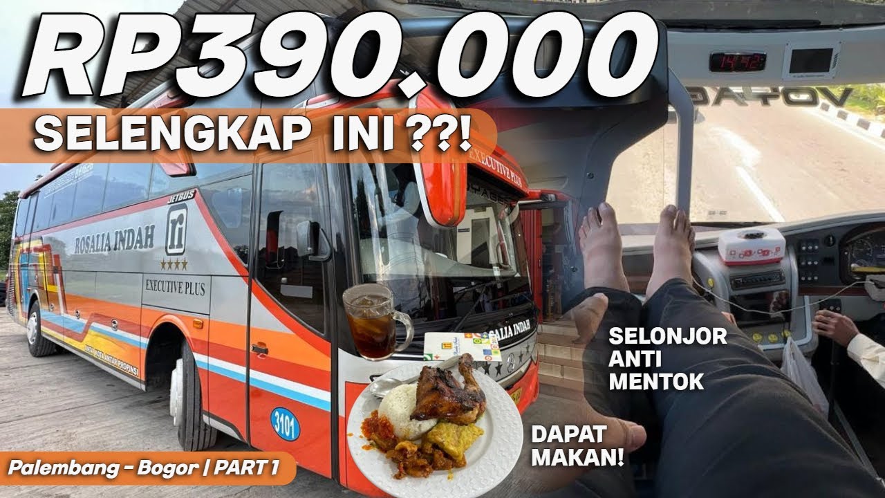 HARGA MURAH, FASILITAS SELENGKAP INI ?! | Rosalia Indah Eksekutif Plus Palembang - Bogor | Part 1