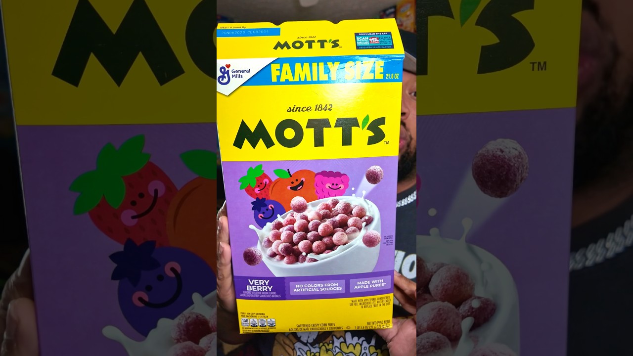 Mott&rsquo;s very Berry cereal REVIEW #supercerealsunday