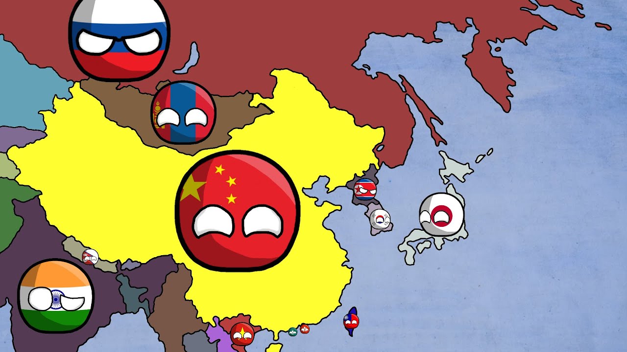 History of China and Its Neighbours in Countryballs (1900-2020)