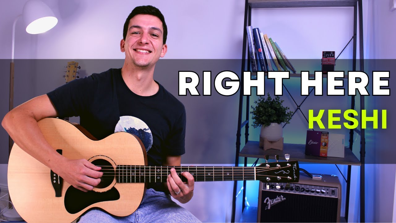 Right Here (Keshi) Easy Guitar Tutorial | Guitar Lesson