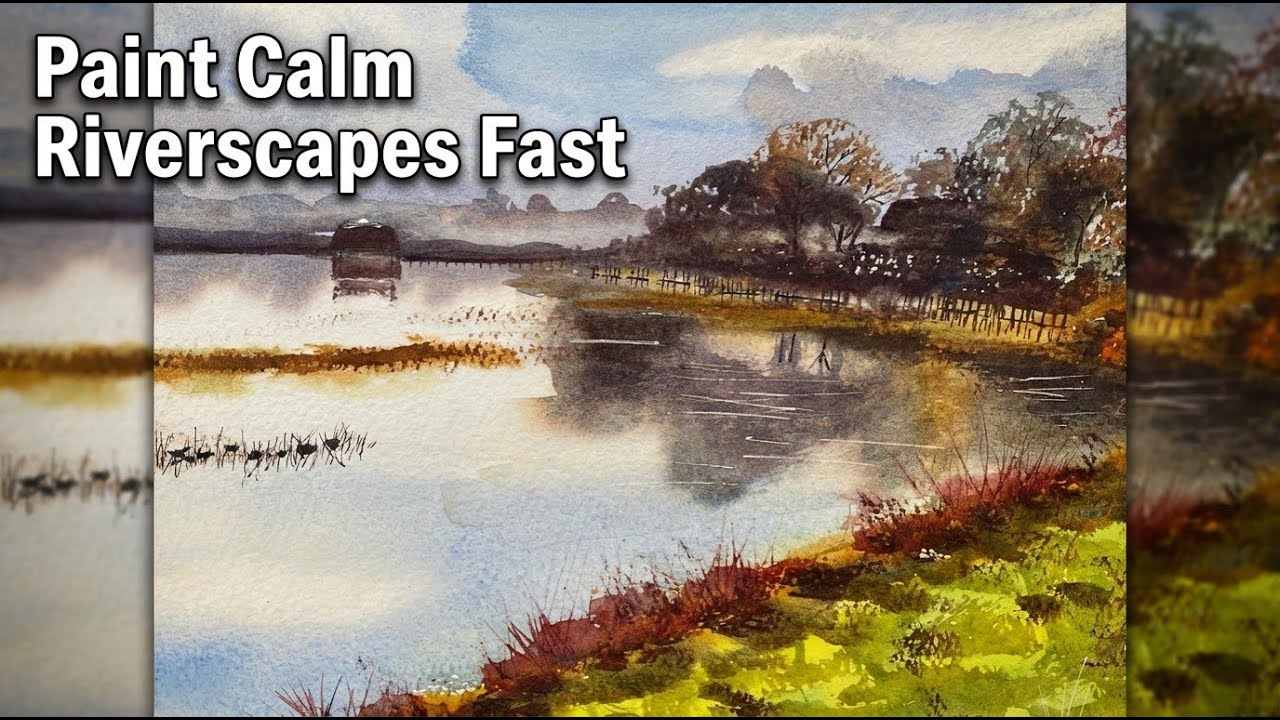 Watercolour Wednesday Paint Along: Riverside Walk