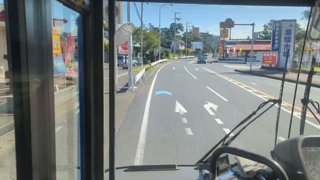 JR安房鴨川駅 → 鴨川シーワールド 鴨川シーワールドホテル経由 前面展望 無料送迎バス