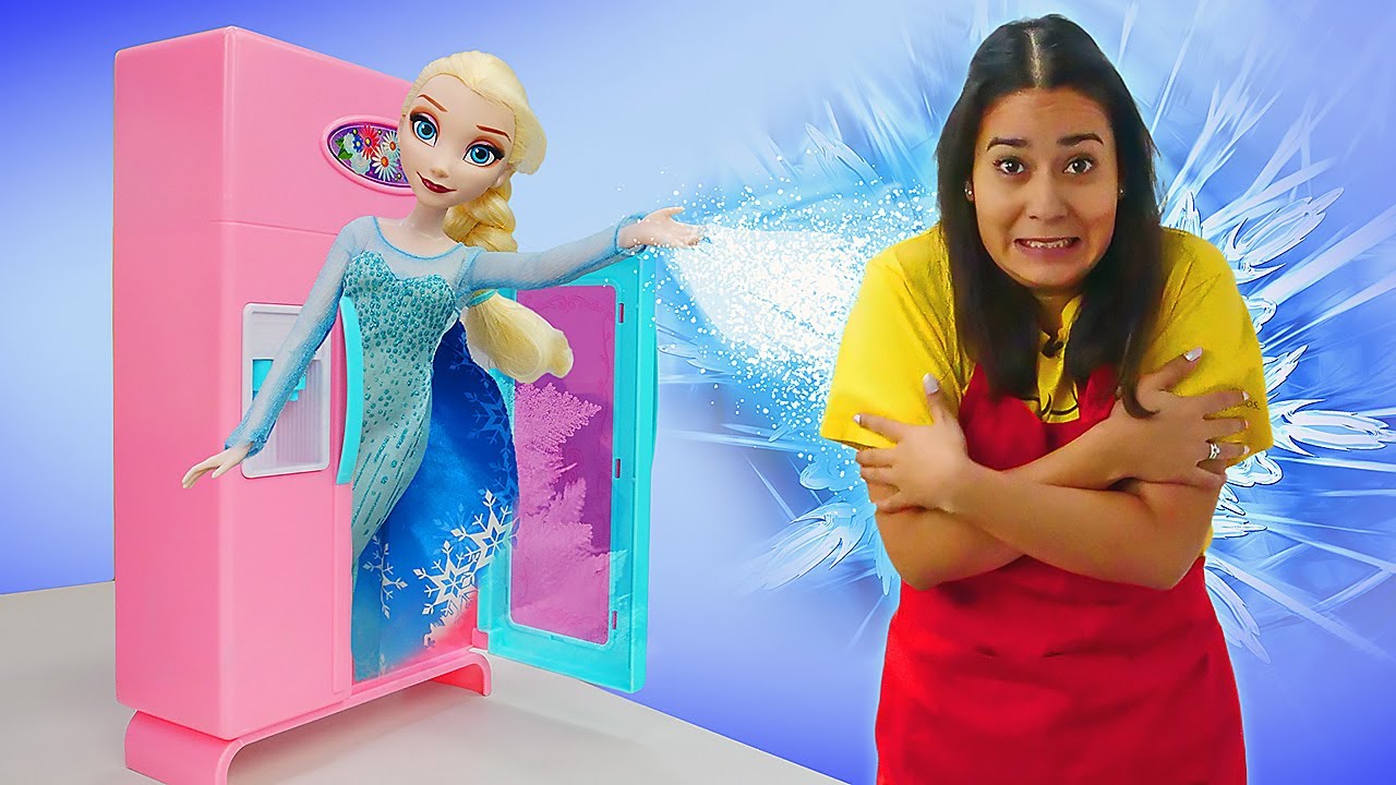 Lustige Schule auf Deutsch. Spielspa&szlig; mit Elsa. Torte aus Play Doh. Zeichentrick f&uuml;r Kinder.