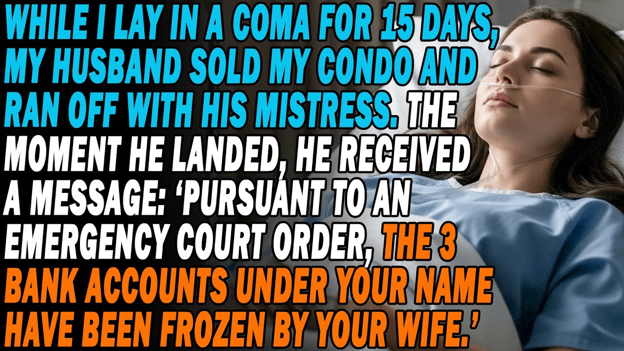 I Lay In A Coma For 15 Days🏥My Husband Sold My Condo And Ran Off With His Mistress. As He Landed🛬...