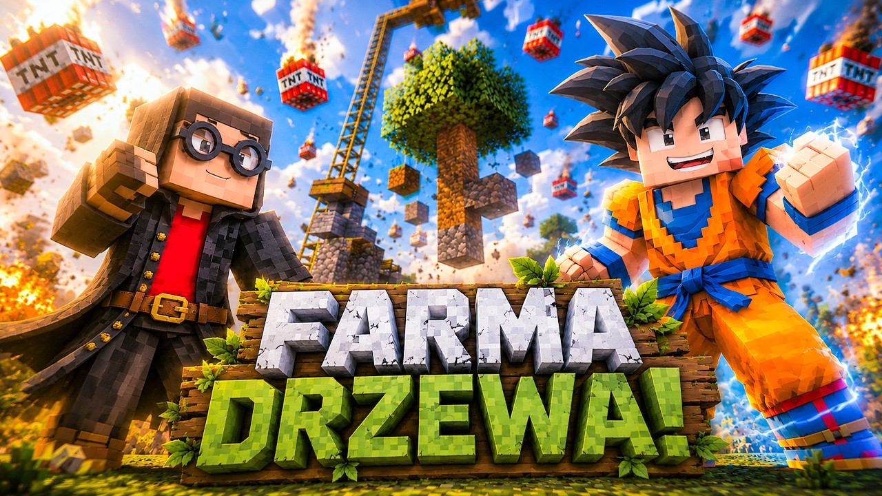 BUDUJEMY FARMĘ DRZEWA! | Minecraft J&T Adventures