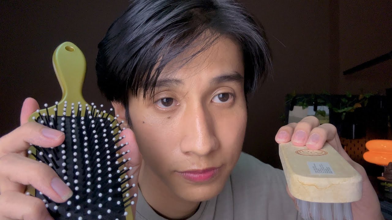ASMR Thai ช่างตัดผมเปลี่ยนลุคให้กับคุณ Barbershop Haircut Roleplay