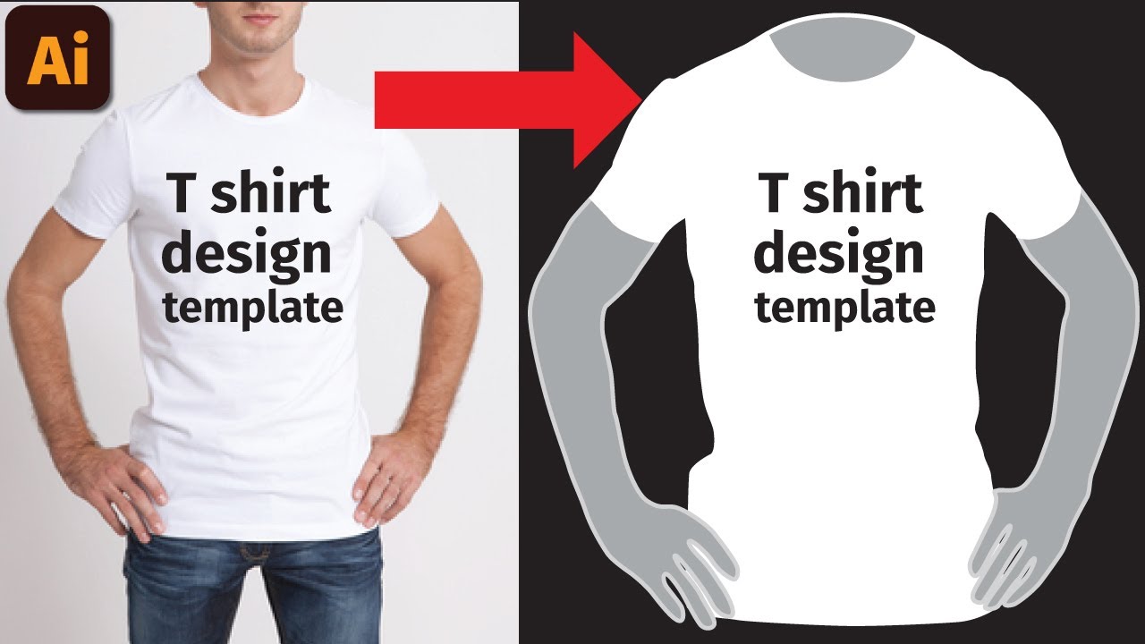 How to make Vector Mockup T Shirt Template Design in Adobe Illustrator