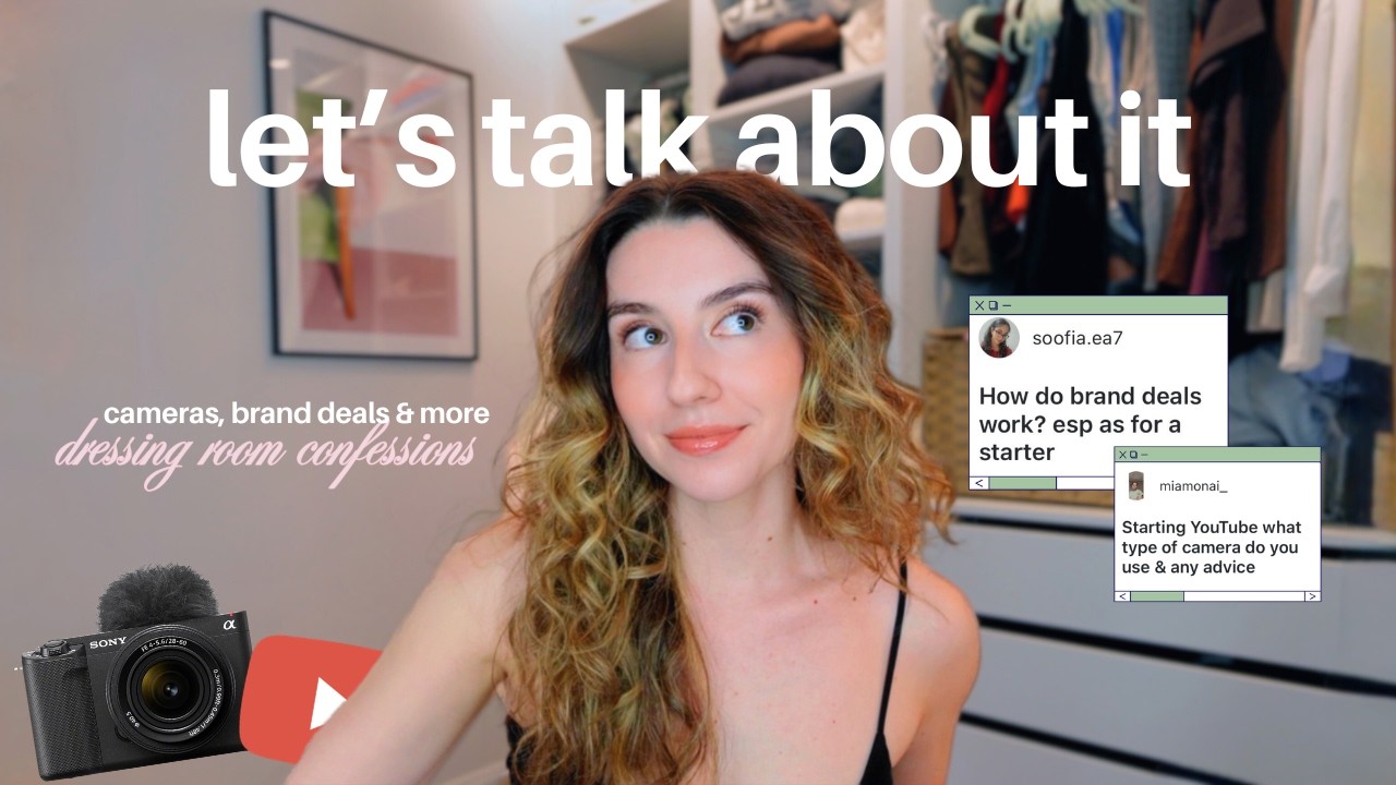 let's talk about what being a youtuber is *actually* like | dressing room confessions
