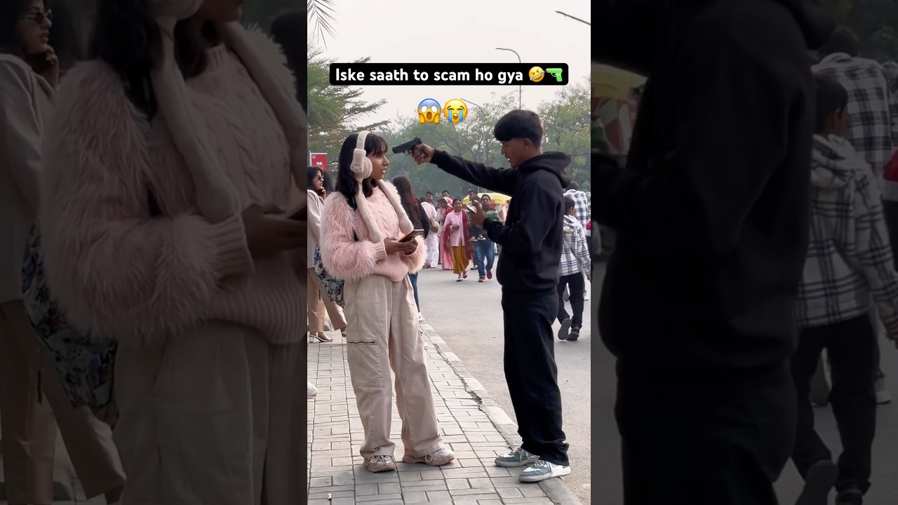 🔫Gun prank on girl reaction 😱😭|| 