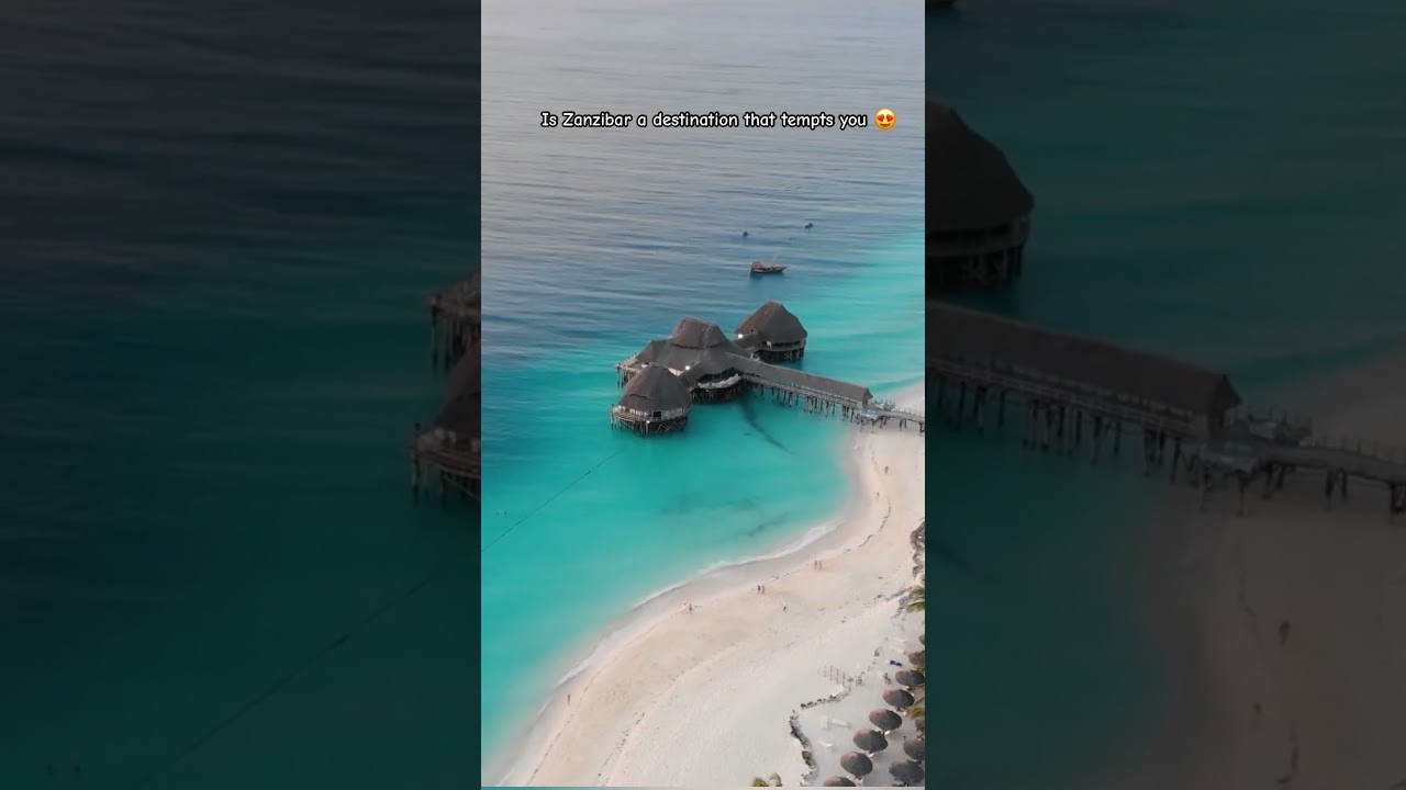 Best dream Vacation spot for couples😍 | Zanzibar | Tanzania #travel9 #travel #beach #explore #shorts